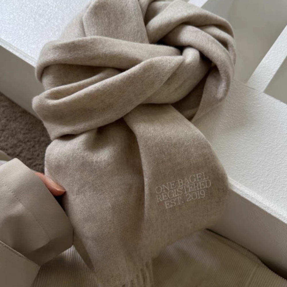 Beige Scarf for Men
